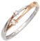 Jobo Damen-Ring aus 585 Gold Bicolor mit 2 Diamanten Größe 56