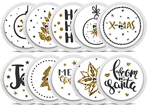 Diasticker® - Sticker für Freestyle Libre 2 Sensor - 10er Set X-Mas