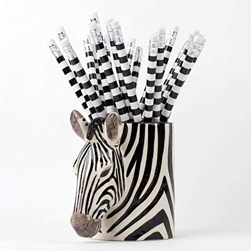 Quail Ceramics - Zebra Pencil Pot