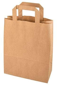 DeinPack 25 Papiertüten 22 x 11 x 28 cm I Umweltschonende Papier Tragetaschen klein Geschenktüten Papiertragetaschen biologisch abbaubar, kompostierbar I braune Papier Tüten