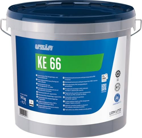UZIN KE 66 Faserarmierter Nass-Klebstoff PVC, Vinyl, Designbelag Nassbett-Dispersionsklebstoff 14 KG
