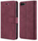 TOHULLE Case for iPhone 7 Plus iPhone 8 Plus, Premium PU Leather Wallet Case with Card Holder Kickstand Magnetic Closure Flip Folio Case Cover for iPhone 7 Plus/8 Plus - Red