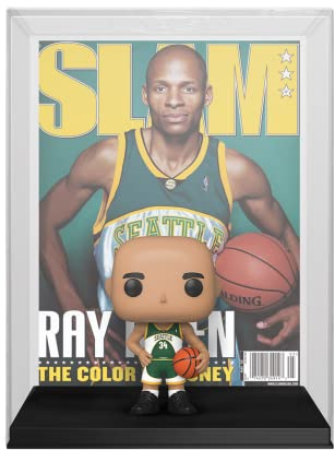Funko Pop! NBA Cover: SLAM - Ray Allen - NBA + Slam Magazine - Vinyl-Sammelfigur - Geschenkidee - Offizielle Handelswaren - Spielzeug Für Kinder und Erwachsene - Sports Fans - Modellfigur Für Sammler