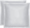 Amqua Mako Satin Kissenbezug 2er Set Kissenbezüge 80x80 cm, 100% ägyptische Baumwolle (Zertifiziert), grau/hellgrau