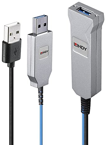 LINDY 30m Fibre Optic USB 3.0 Cable