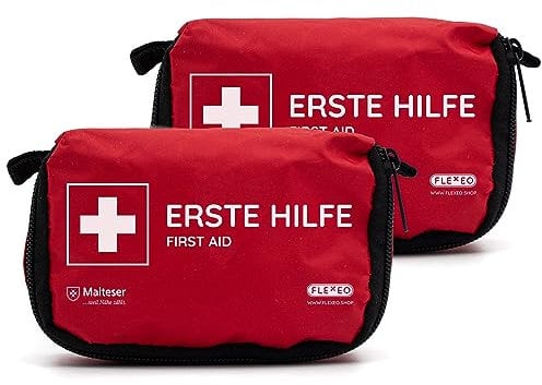 2x Mini Erste Hilfe Set - Outdoor, Fahrrad, Wandern, Reise, Klein, First Aid Kit, Unterwegs, Kinder