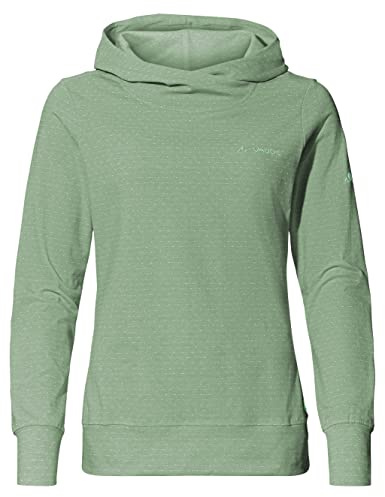 VAUDE Damen Kapuzenpullover Tuenno Hoody, pflegeleicht und schnelltrocknend, Willow Green, 38
