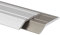 KARAT Perfil de compensación de altura de aluminio, 1 unidad, 1 m de largo, 30 mm de ancho, perfil de transición preperforado, incluye material de fijación, riel de suelo para compensación de altura