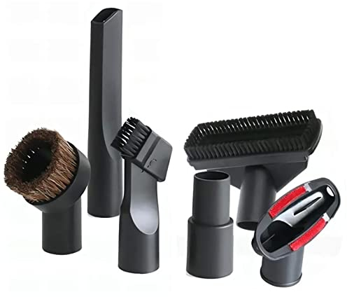 TOPINCN Accessoires D'aspirateur Brosse de Remplacement Buse Kit de Nettoyage D'aspirateur pour Sol canapé Voiture 6 Pièces Accessoires D'aspirateur
