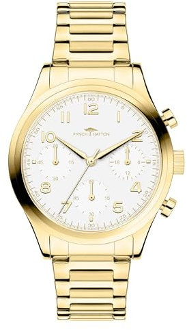 Fynch-Hatton Damen Analog Quarz Uhr mit Edelstahl Armband FHT-0010-MC