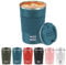 WETOWETO 12 oz Insulated Coffee Cup, Spill Proof Travel Coffee Mug, Vacuum Stainless Steel Coffee Tumbler, Coffee Mug with Lid, Portable Thermal Mug, Reusable Travel Coffee Cup(Blue)