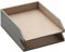 Thipoten Briefablage aus Leder, stapelbar, Schreibtisch-Organizer für Bürobedarf, Papier, Akte, Zeitschriften, perfekte Büroorganisation für den Schreibtisch (grau)