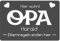 Fußmatte personalisiert Opa | Geschenk Opa Geburtstag | Elternregeln Enden Hier | Fussmatte mit Personalisierung | Schmutzfangmatte innen | Geschenkidee Großvater | 60x40cm ohne Rand