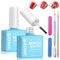 Nimisyra 2 * 15ml Gel Nail Polish Remover, Remover for Nails with Cuticle Pusher, Scraper and Files, No Need Foil, Soaking or Wrapping, Quickly & Easily Removes