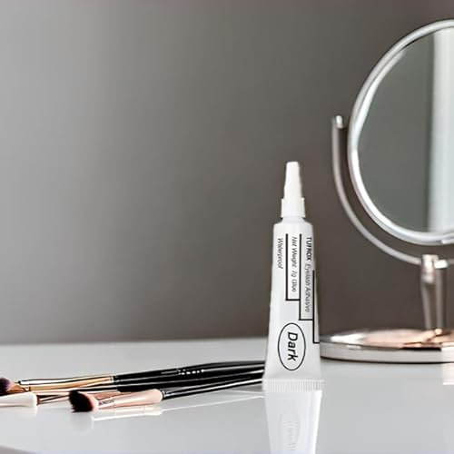 New Eyelash Glue Waterproof Strong Adhesive Makeup False Eye Lash 7g Glue UK (Dark)