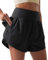 BebreezChic Sporthose Kurz Damen Shorts Sport Damen Sommer Running Gym Yoga 2 in 1 Schnell Trocknend Fitness Shorts Jogging Training High Waist Atmungsaktiv, Schwarz, XXL