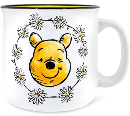 Silver Buffalo Disney Winnie the Pooh Enjoy The Little Things Ceramic Camper Mug | Holds 20 Ounces