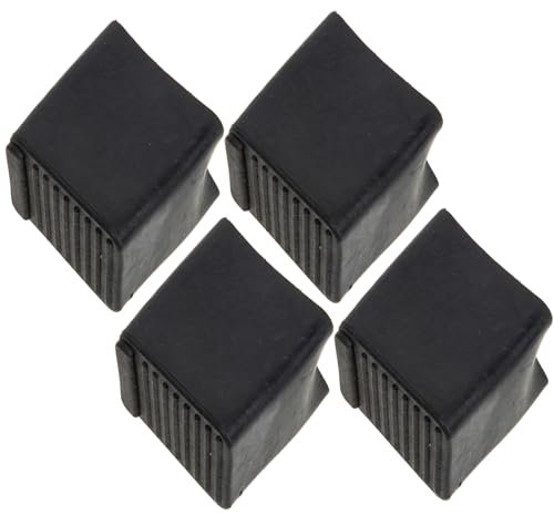 HEMOTON 4 Pièces Couvre Pieds D'échelle en Caoutchouc Antidérapant pour Sécurité Optimale, Pieds d'Échelle Tapis Caoutchouc pour Échelle, Mat Échelle Pieds pour Intérieur pour Échelles Télescopiques