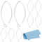 BENECREAT 10 pieza 925 ganchos para Pendientes de Plata de Ley, Ganchos para Pendientes de Marquesa, Ganchos para Pendientes Franceses de 30mm, Conector con Sello S925 para Fabricación