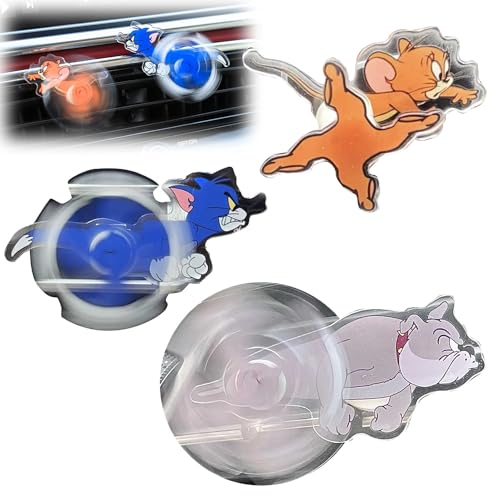 WEYSHHT 3 Pcs Car Air Vent Clips, Lüftungsclips Auto Deko, Auto Luftauslass Ventilator, Niedlicher Lüftungsclip Zubehör, Ornament Auto Zubehör, für Auto Entlüftungsöffnungen