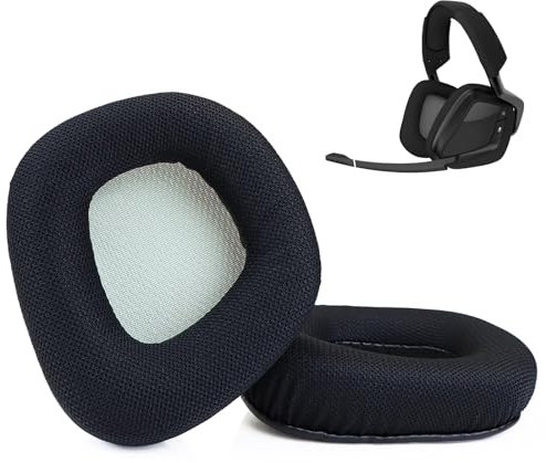 SINOWO Earpads Replacement for Corsair Void/Void Pro/Void Elite/Surround Wired & Wireless RGB USB Gaming Headsets,Ear Cushions with Mesh Fabric and Noise Isolation Memory Foam(Grey)