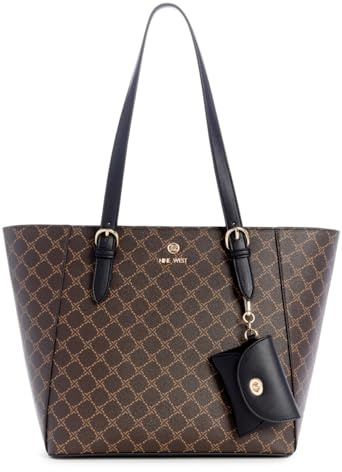 Nine West Damen Siera Tote Designer, Braun/Schwarz