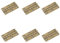 6Pcs Door Hinges,Heavy Duty Brass Folding Hinges for Gate,Window,Drawer 2.5inch Antique Brass