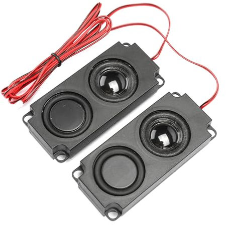Goshyda 8Ω 5W Large Volume Cavity Speaker, Black Lightweight Speaker, for TV Monitor