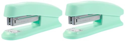 SHINEOFI 2pièces Agrafeuse Manuelle Portable Couleur Pastel Pour Bureau Et Agrafage Et Pratique Pour Documents Maison Et