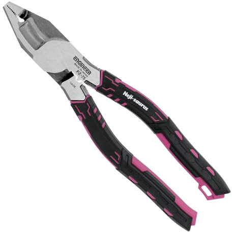 ENGINEER PZ-75P Scherenzange für elektrische Arbeiten, kompatibel mit gebrochenen Schrauben, zerkleinerten Schrauben, verrosteten Schrauben, für φ0,1-0,37 Zoll (3-9,5 mm) (rosa Version)