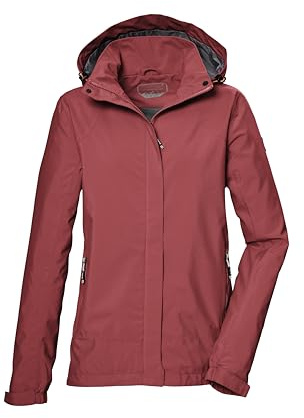 Killtec Damen Funktionsjacke/Outdoorjacke wasserdicht mit abnehmbare Kapuze KOS 51 WMN JCKT, hell sienna rot, 34, 42805-000
