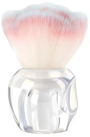 lootaan Nail Dust Brush Art Dusting Acrylic Powder Remover Cleaner Brush | Soft & Fluffy Nylon Bristles, Easy-Grip Handle, Easy to Clean, Nail Prep & Dust Cleaning, Acrylic & Gel Nail Use, Blush Pink