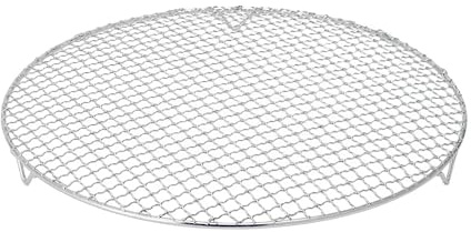 Benyong Edelstahl Grillrost Rund Mit 2cm Füßen Ø10-42.5cm - Universelles Kochgitter Für Heißluftfritteusen, Backöfen & Dämpfer - Robustes Grillrost Edelstahl Rund Als Grillgitter (42.5cm)