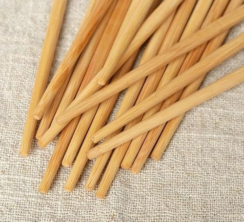 MOMOALA Disposable Bamboo Chopsticks, 24cm, Individually Wrapped, Commercial and Home Use, 100 Pairs