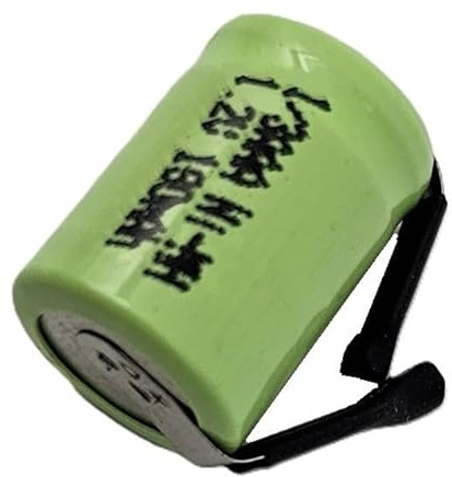 LogiCell Wiederaufladbare NI-MH Akku 1/3AAA 1,2V 190mAh mit Lötfahne U-Form, 14,1 mm x 10,4 mm, ideal zum Selberbauen von Akkupacks, Modellbau, Zahnbürsten, Solar-Leuchten/Lampen, Telefon-Akkus usw.