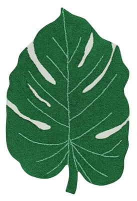 Lorena Canals Monstera Leaf, dunkelgrün, 120 x 150 cm