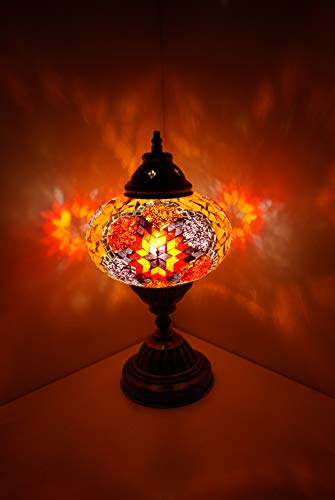 Samarkand - Lights Mosaik lampe Mosaiklampe Mosaik - Tischlampe L Stehlampe orientalische lampe Orange Lila