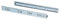 Emuca 3043405 Set Schubladenführungen, vollauszug mit Rollen, Lot von 5, Verzinktem, 400 mm