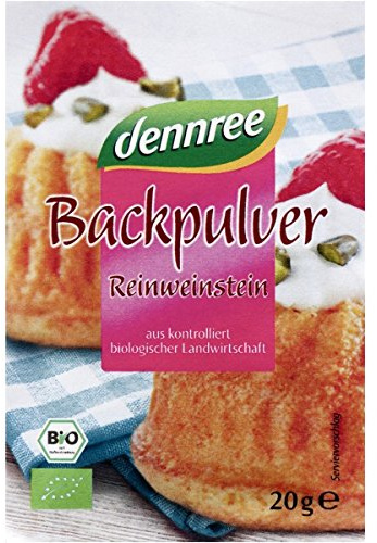 dennree Reinweinstein-Backpulver (80 g) - Bio
