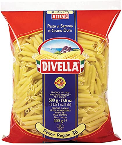 10x Pasta Divella 100% Italienisch N° 36 Penne Regine 500g