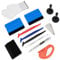 Complete Vinyl Wrap Application Tools Kit Auto Window Tint Film Tool Kit Include Felt Squeegee, Fabric Felts, Micro Squeegee, Vinyl Magnet Holders, Working Gloves, Vinyl Knife, Utility Knife Blades