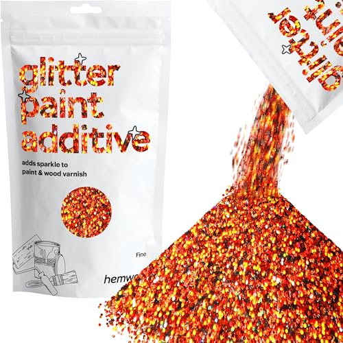 Hemway bronzo olografico Glitter Vernice Additivo FINI 1/64 0,4 millimetri per emulsione a base di acqua - Interior & Exterior parete, soffitto, legno, vernice, Matt, Gloss - 100 g / 3,5 once