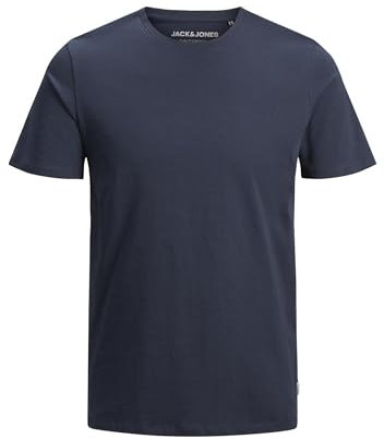 JACK & JONES Jjeorganic Basic Tee Ss O-neck Noos Homme T-Shirt, Marine, XL