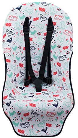 JYOKO KIDS Matratze für Kinderwagen kompatibel mit Bugaboo Fox Dino Party