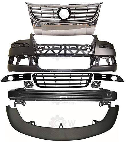 Set Stoßstange vorne Träger+Zubehör+Nebel+Grill für VW Touran 1T 1T2 Bj. 06-10
