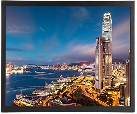 Monitor HDMI 17 pollici Touchscreen capacitivo Display HD 1280 x 1024 Monitor incorporato (4: 3, 5ms Tempo di risposta, VGA, HDMI, AV, BNC, USB) per PC, Sorveglianza CCTV, Videocamera(Nero)