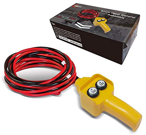 RUGCEL WINCH Hand Control (Yellow)-12V Replacement for 1500-5000lb Winches
