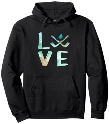 Funny Girls Hockey Gifts Womens Ice Hockey Love Ice Hockey Pullover Hoodie