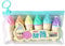 6pcs Cute Mini Highlighter Pen Cartoon Ice Cream Shape Fluorescent Marker Pens School Office Stationery Highlighter Pen