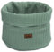 Puckdaddy Aufbewahrungskorb Ilvy | Organizer in Jadegrün | Zopfstrickmuster | Baby Geschenk-Set zur Geburt | 1 Aufbewahrungskorb 22x22 cm | 100% Baumwolle | OEKO-TEX geprüft
